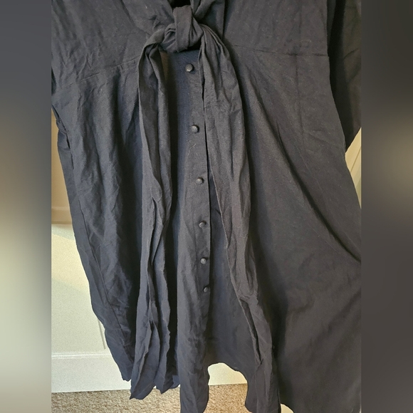 Lulus NWT Impression Navy Blue Midi Dress with Pockets Size XL - Picture 3 of 5